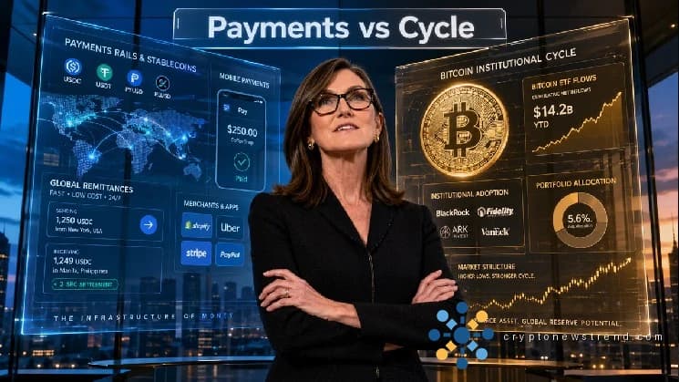Cathie Wood 的比特币牛市论承认稳定币赢得了现实世界的支付之战