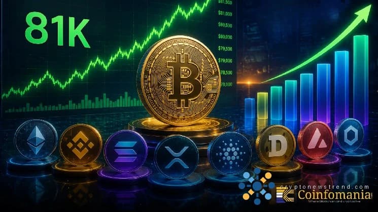 يشهد سوق العملات المشفرة ارتفاعًا حيث تجاوزت عملة البيتكوين عتبة 81000 دولار، مما أدى إلى تحقيق مكاسب عبر العملات الرقمية البديلة