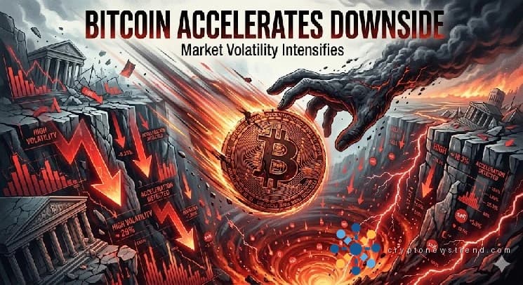 El precio de Bitcoin extiende su caída rápidamente a medida que colapsan los soportes clave