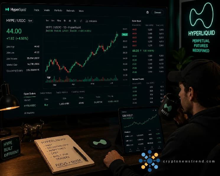 HYPE ожидает прорыва к 50 долларам на фоне роста открытого интереса и TVL