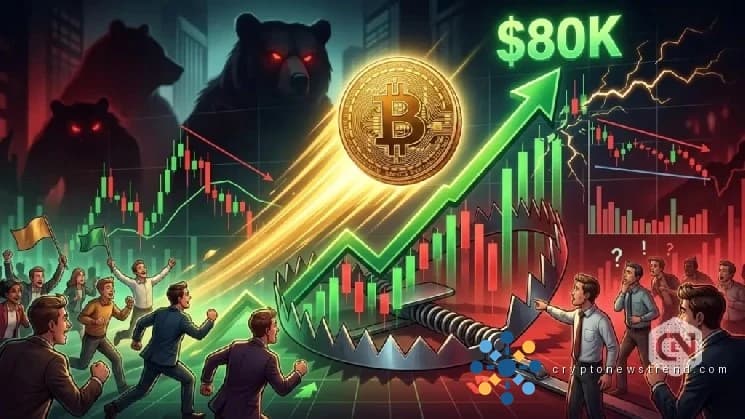 BTC ETF 需求旺盛推动比特币价格上涨，比特币价格接近 8 万美元里程碑