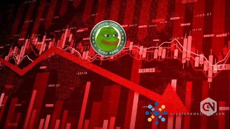 La caída afecta a Pepe Token a medida que el comercio reducido y la descarga a gran escala pasan factura