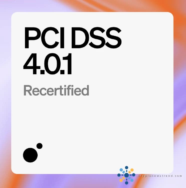 MoonPay проходит повторную сертификацию PCI DSS 4.0.1, укрепляя свою роль лидера в области криптобезопасности