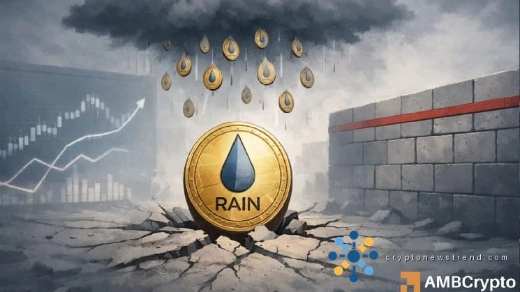 RAIN 面临严峻考验，2.94 亿美元解锁即将到来 – 0.0075 美元能守住吗？