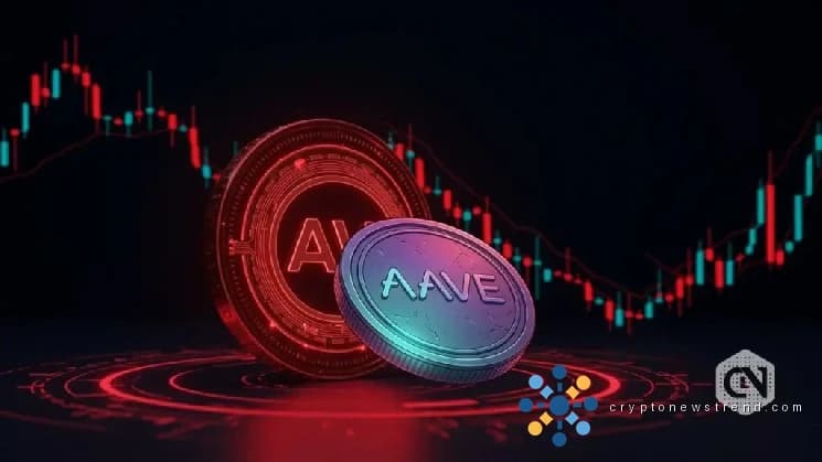 AAVE Price Stays Weak as Protocol Supply Falls 28.9%