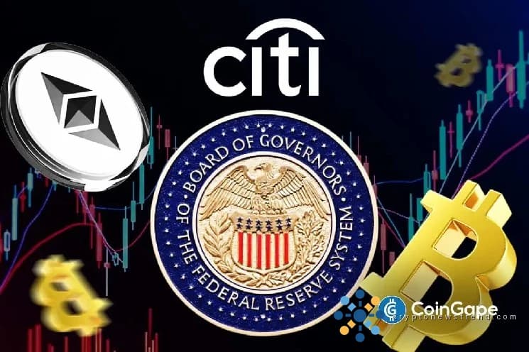 توقعات أسعار البيتكوين والإيثريوم حيث يقوم سيتي جروب بتأخير الجدول الزمني لخفض أسعار الفائدة الفيدرالية حتى سبتمبر