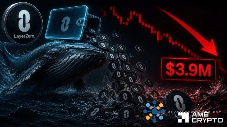 حوت LayerZero يتخلص من 3.96 مليون دولار من ZRO - هل يستطيع الثيران الدفاع عن دولار واحد؟