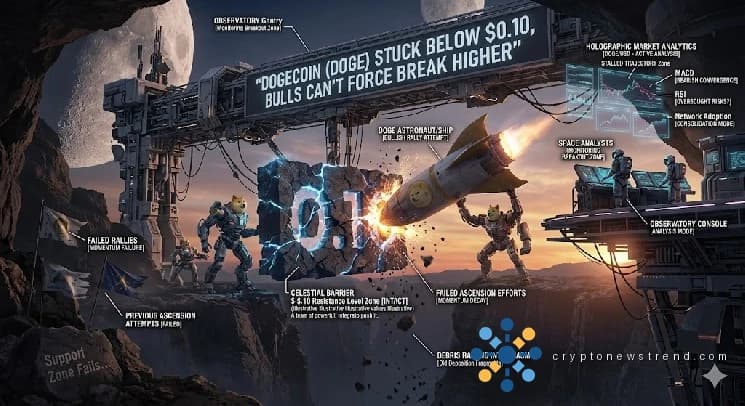 Цена DOGE остается ниже порога в десять центов, несмотря на бычьи усилия
