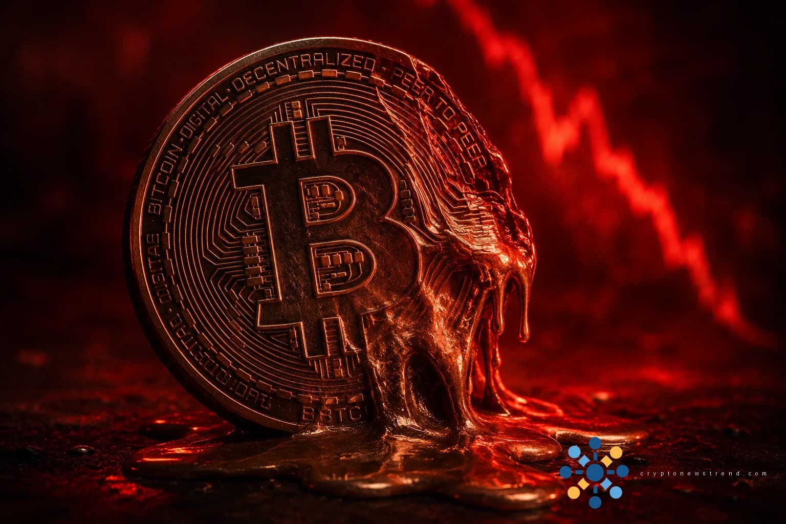 Bitcoin fällt auf Viermonatstief, da die Liquidation von 1,85 Milliarden US-Dollar den Markt erschüttert