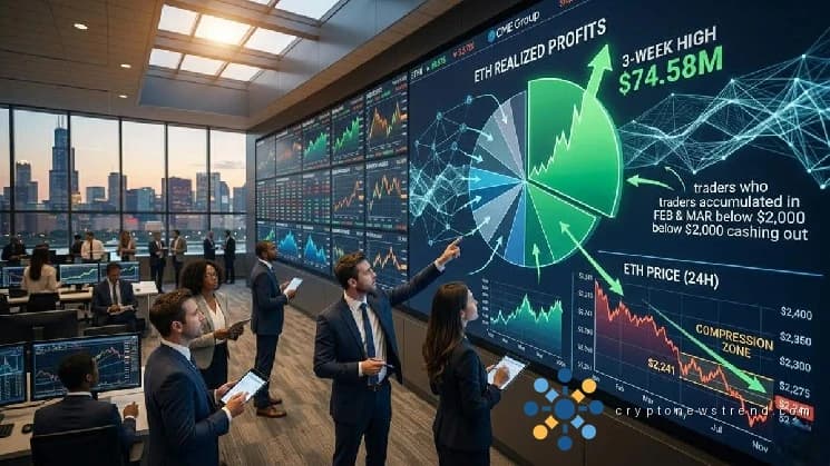 尽管价格下滑，ETH 获利回吐仍攀升至三周高位