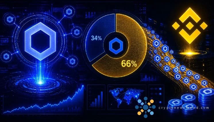 Binance domina las tenencias de Chainlink, generando interés con una concentración sin precedentes