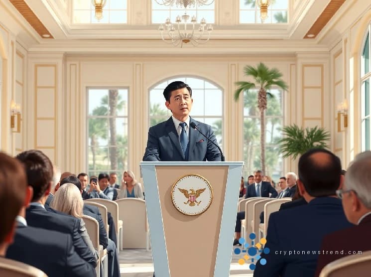 Las criptomonedas y la política conservadora convergen mientras el influyente líder de Blockchain ocupa el centro del escenario en una reunión de alto perfil