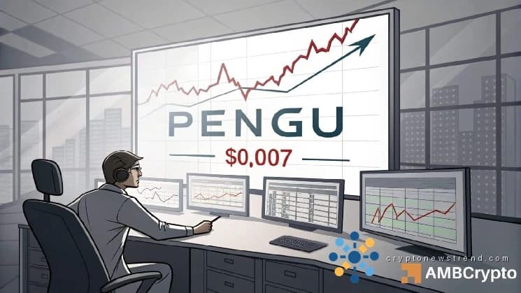 Pudgy Penguins: как зона предложения за 0,008 доллара может решить следующий шаг PENGU