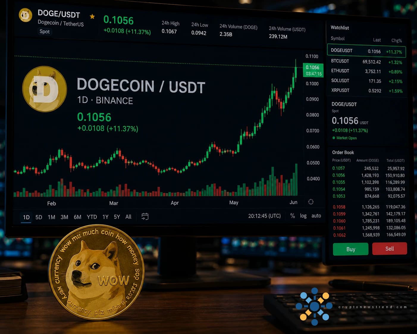 تخاطر DOGE بخسارة المستوى الرئيسي عند 0.10 دولار على الرغم من الاهتمام القوي لدى التجزئة