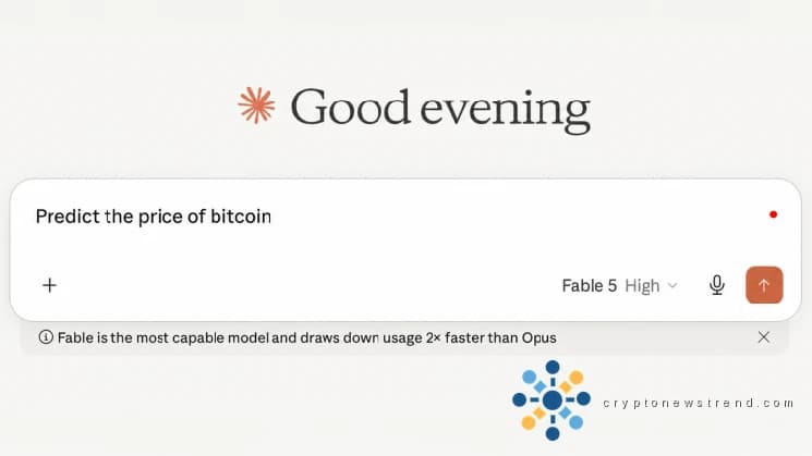 Claude Fable 5 sees 25% chance Bitcoin hits $95K by 2026