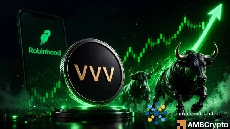 ارتفعت VVV بنسبة 17٪ في قائمة Robinhood – هل يمكن لرمز Venic Token أن يقلب 20 دولارًا بعد ذلك؟