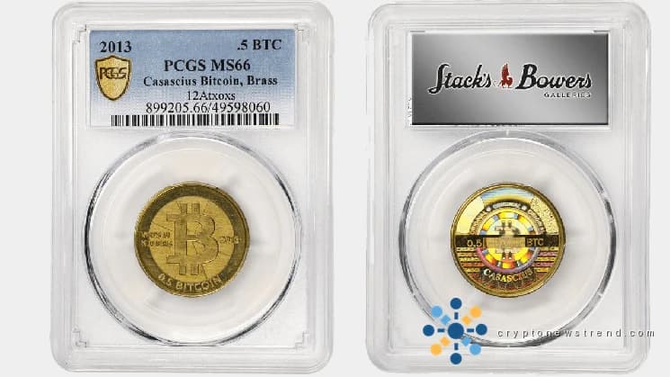 Stack's Bowers Auctions Funded 0.5 Bitcoin Casascius Token From America's 237th Birthday