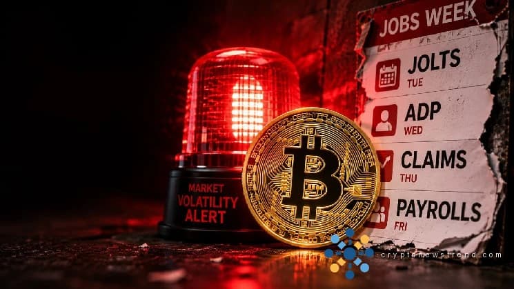 Bitcoin faces first jobs-week test as US job openings data arrives before Friday payrolls