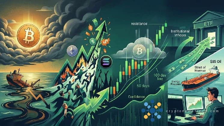 ترتفع عملة البيتكوين بسبب أخبار وقف إطلاق النار، لكن ثقة السوق لا تزال متخلفة