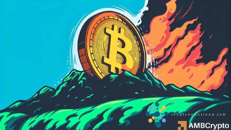 ¿Está el precio de Bitcoin a punto de deslizarse y caer? ¡ESTA métrica dice SÍ!