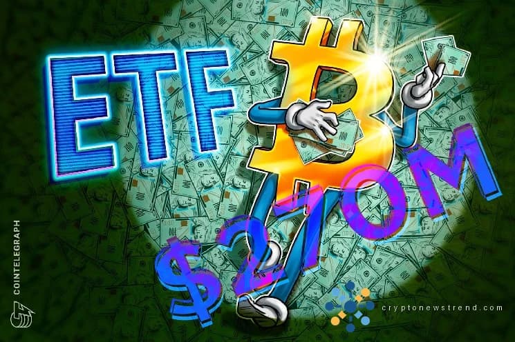 Los inversores invierten 269 millones de dólares en el fondo Bitcoin de BlackRock, alcanzando un pico de entrada de cinco semanas