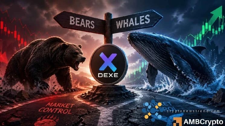 DEXE drops 11% as retail turns bearish: Can whales hold $12 support?