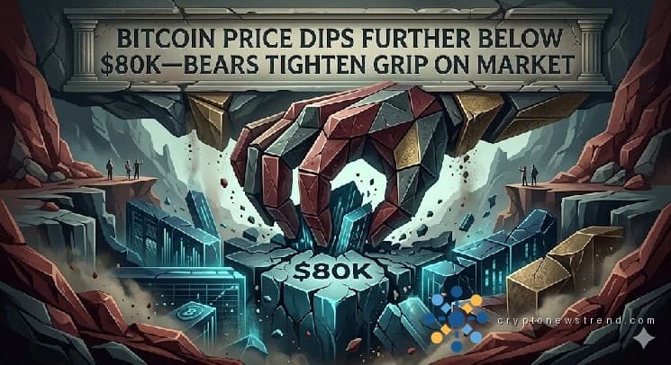 Bitcoin-Preis sinkt weiter unter 80.000 US-Dollar – Bären festigen den Markt