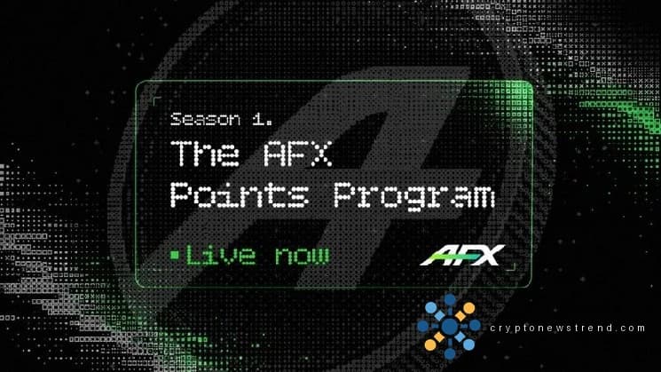 AFX lance le programme Mainnet Points pour récompenser les vrais traders, fournisseurs de liquidités et communautés