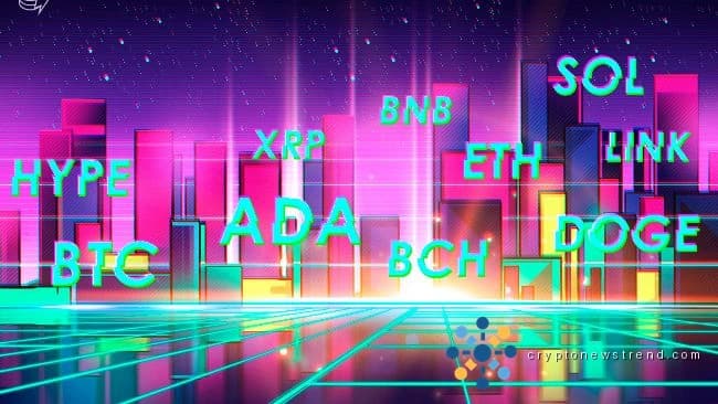 价格预测 4/10：BTC、ETH、XRP、BNB、SOL、DOGE、HYPE、ADA、BCH、LINK