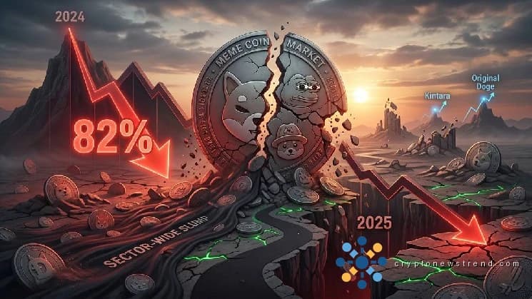 العملات الرقمية Meme تنخفض بنسبة 82% منذ عام 2024 مع اتساع نطاق الركود