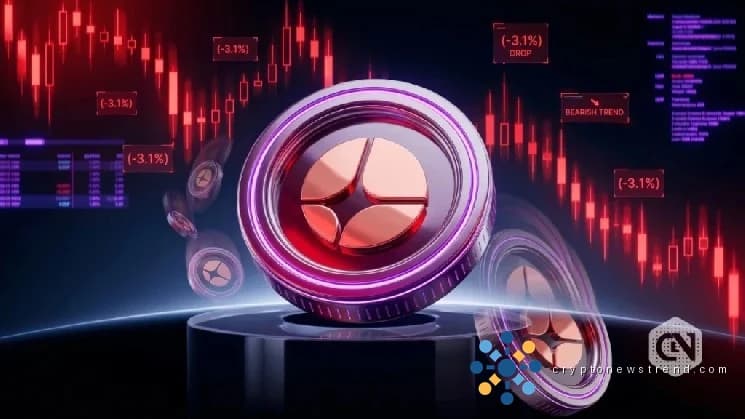 Le prix d'Aster chute de 3 % suite à une pression de vente constante