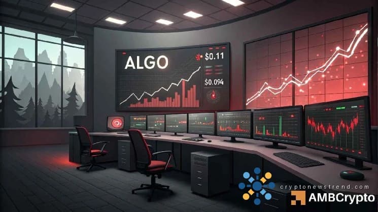 يتولى بائعو Algorand السيطرة بعد رفض 0.11 دولار: 0.094 دولار هو الهدف التالي