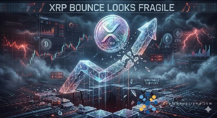 Отскок цен XRP выглядит хрупким, риски нового снижения начинают расти