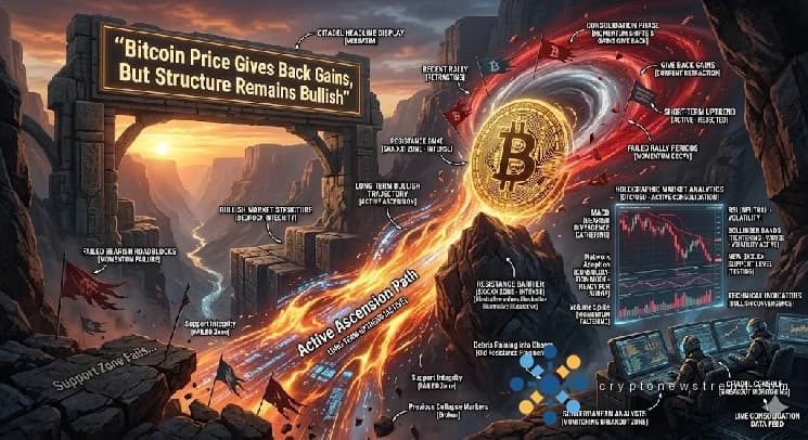 Der Bitcoin-Preis gibt Gewinne zurück, aber die Struktur bleibt bullisch