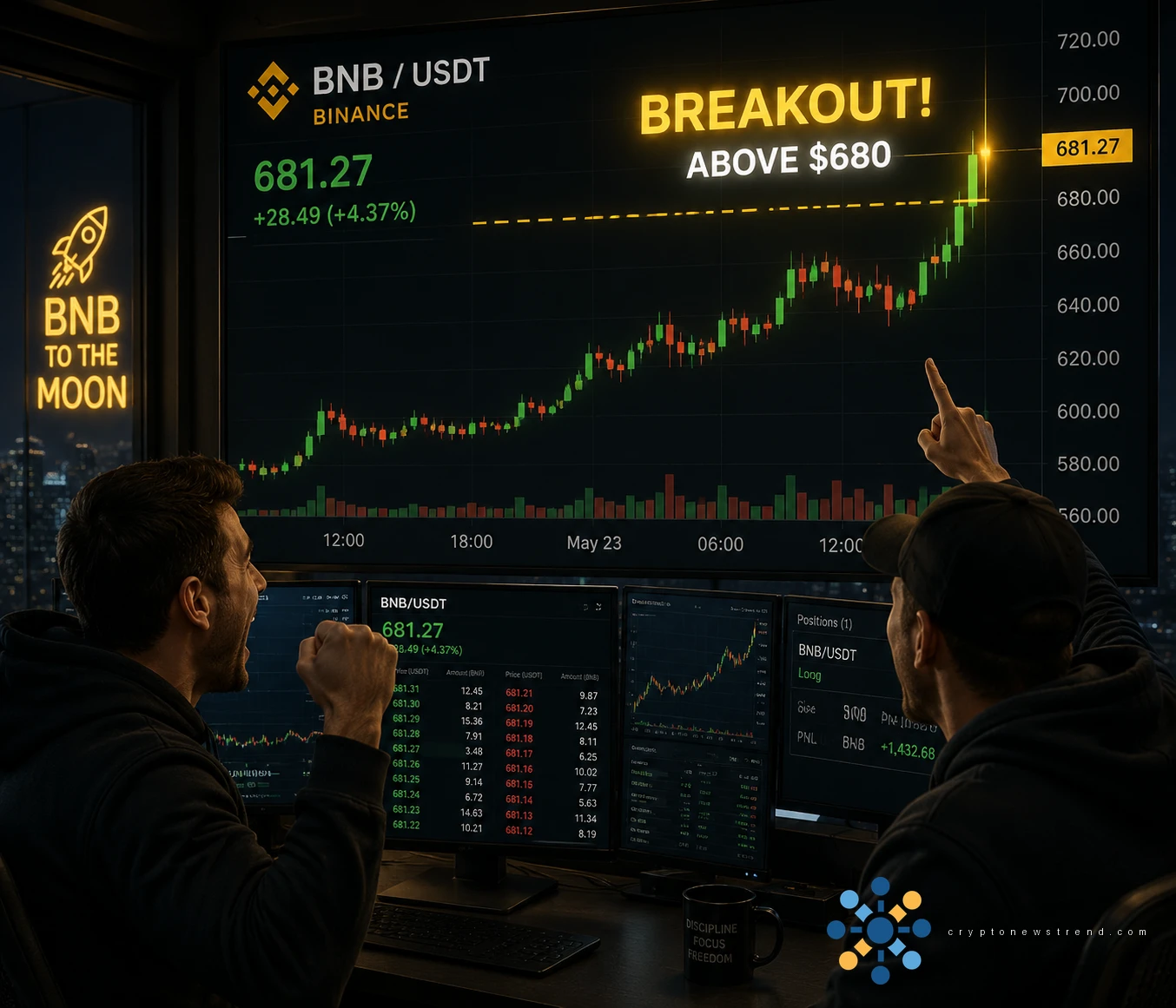 BNB eyes breakout as bulls target $720 despite mixed signals