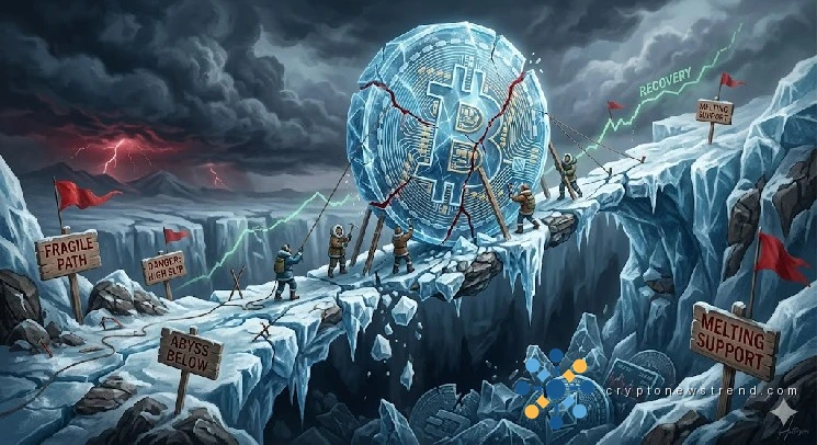 Volatility Looms as Bitcoin's Recent Gains Appear Tenuous, Paving Way for Potential Downward Slide