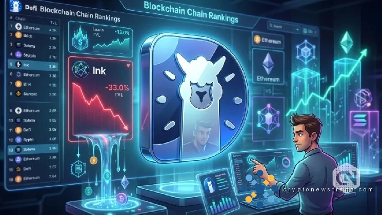 DefiLlama Chain Rankings Highlight Ink’s 33% TVL Drop: What’s Behind the Drop?