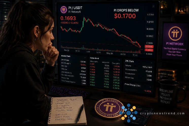 PI faces corrective pressure as token struggles below $0.17