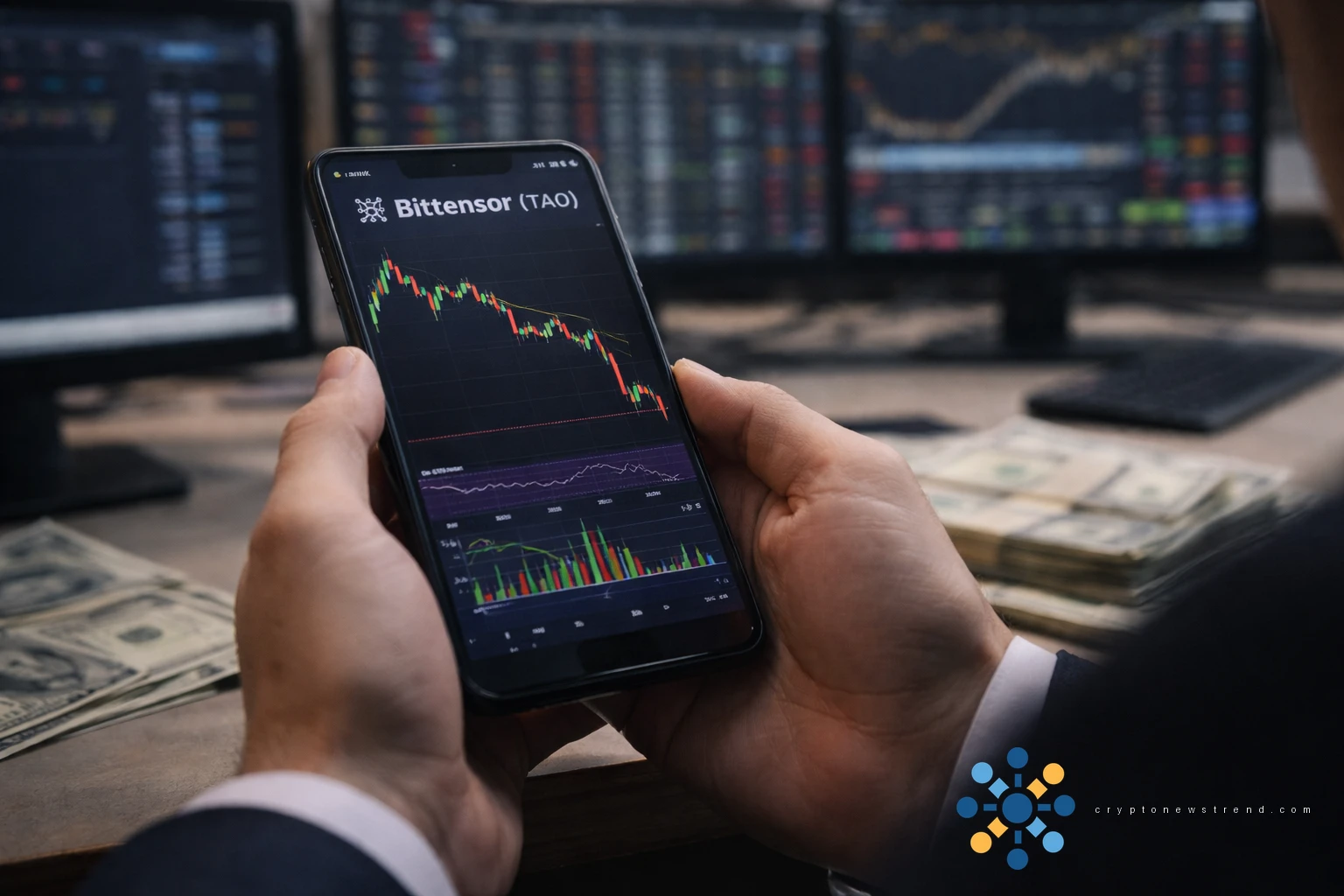 Altcoin market tracks Bitcoin's downward spiral, sending Bittensor value plummeting to sub-$300 levels