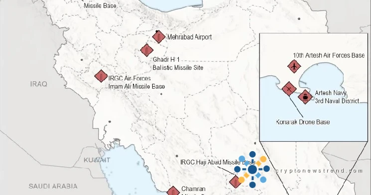 Global digital currencies stumble after Iran bears brunt of American firepower in surprise Middle Eastern onslaught